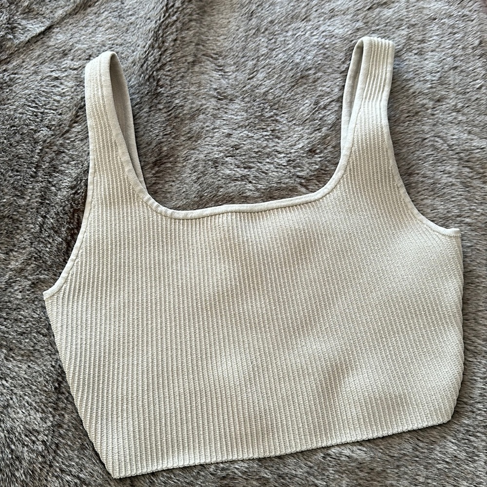 Babaton aritzia sculp knit squareneck cropped